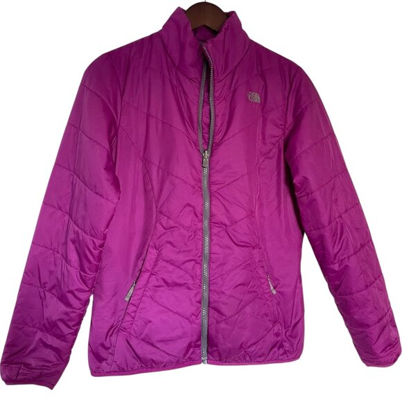 The North Face Jackets & Blazers - North Face Quilted Softshell Puffer Jacket M Magenta Purple Lightweight Zip Up